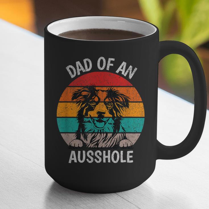 Dad Of An Ausshole Australian Shepherd Aussie Graphic Print Coffee Mug