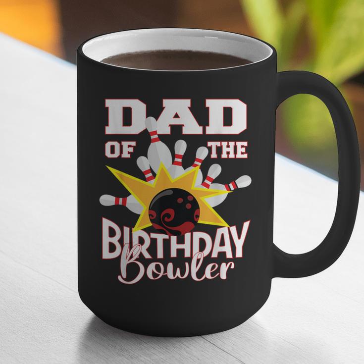 Dad Of The Birthday Bowler Kid Bowling Party Graphic Print Coffee Mug
