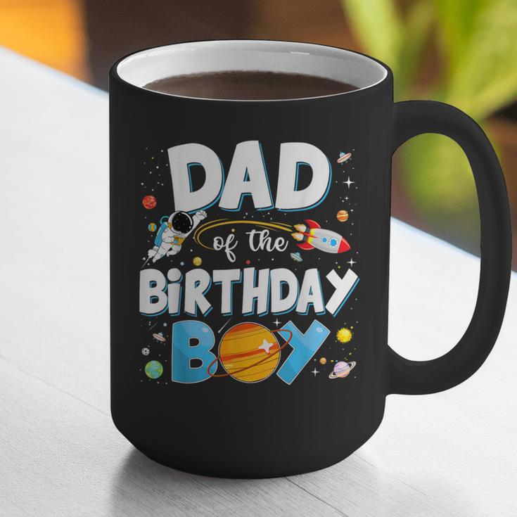 Dad Of The Birthday Boy Astronaut Family Space Planets Graphic Print Coffee Mug