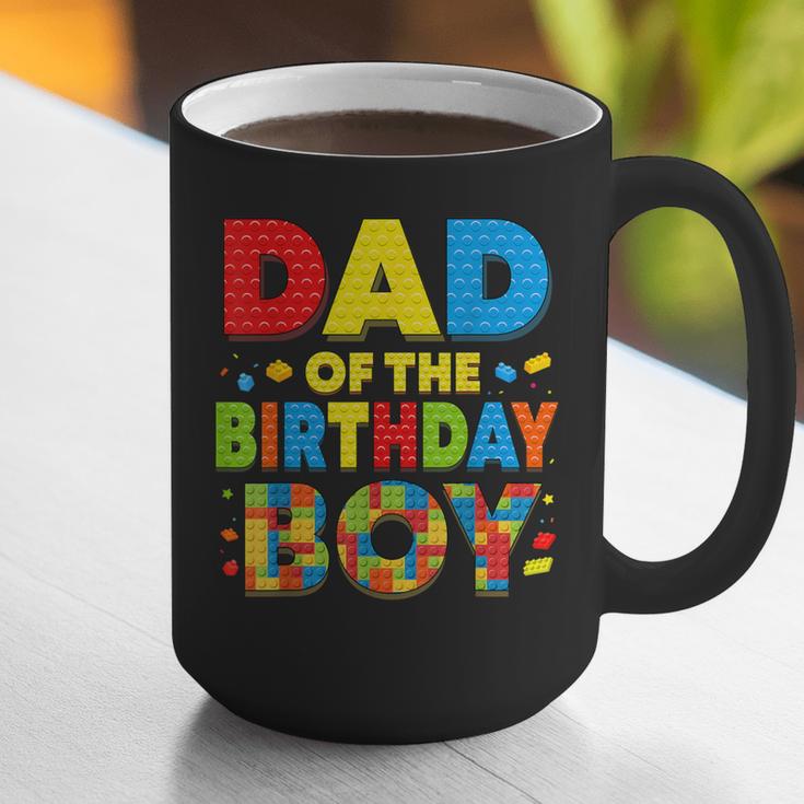 Dad Of The Birthday Boy Building Block Birthday Graphic Print Coffee Mug