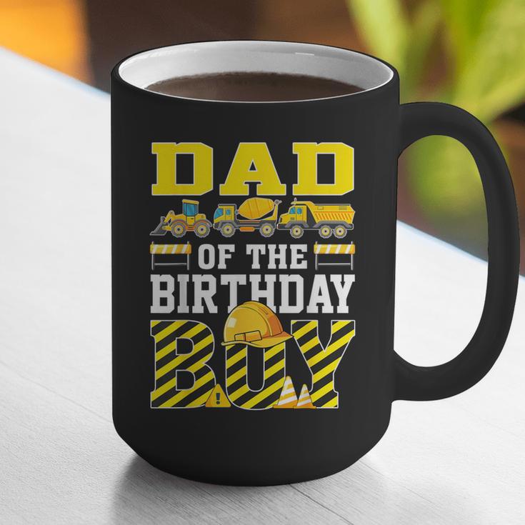Dad Of The Birthday Boy Construction Truck Graphic Print Coffee Mug