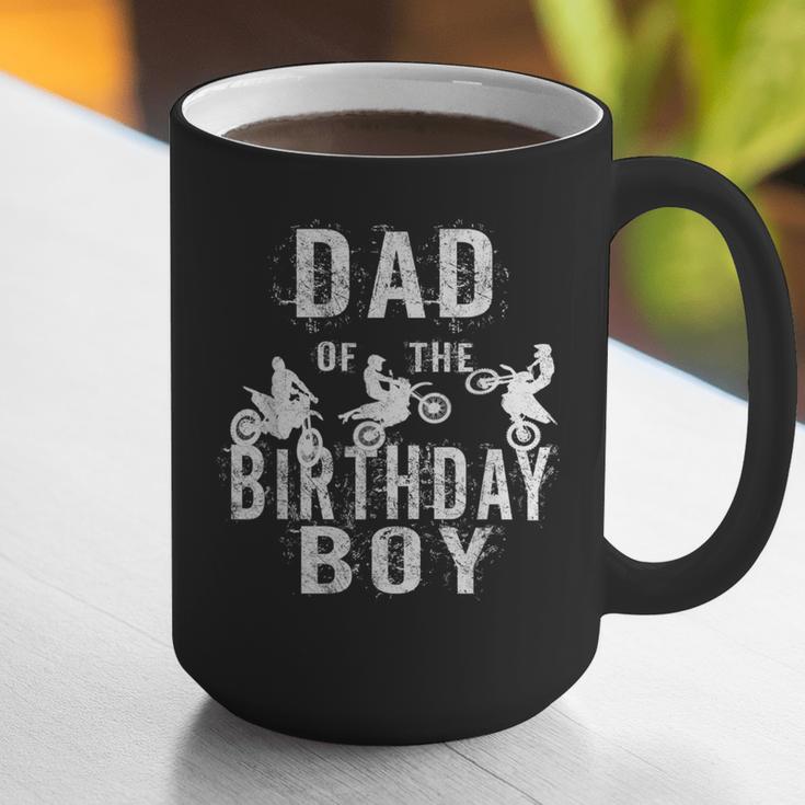 Dad Of The Birthday Boy Dirt Bike B-Day Party Graphic Print Coffee Mug