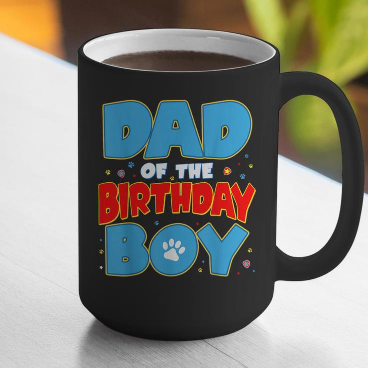 Dad Of The Birthday Boy Dog Lover Birthday Family Graphic Print Coffee Mug