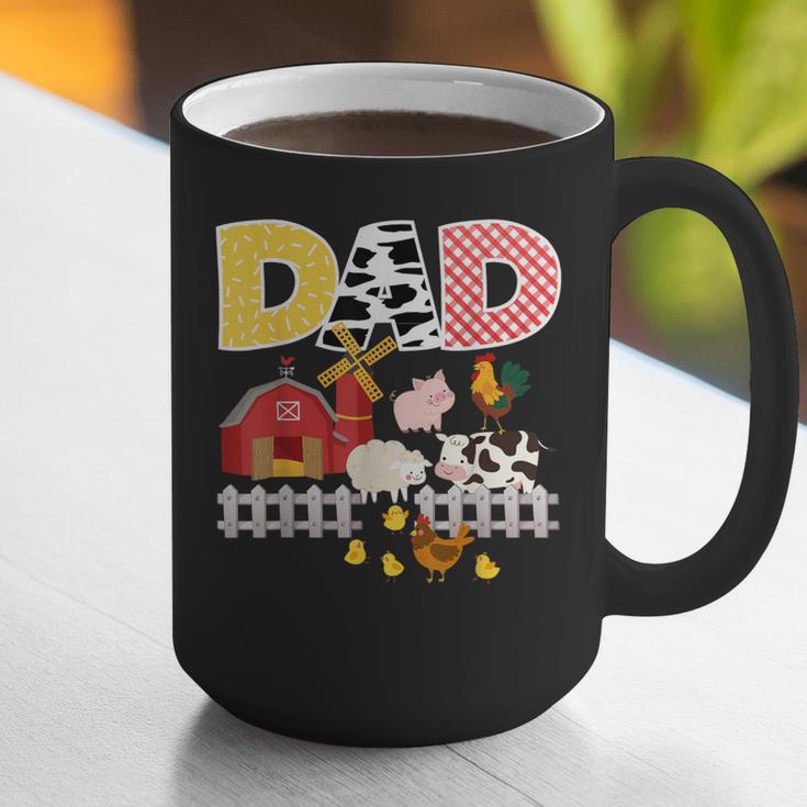 Dad Birthday Boy Farm Animal Farming Farmer Family B-Day Graphic Print Coffee Mug