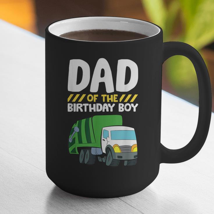 Dad Of The Birthday Boy Garbage Truck Birthday Party Graphic Print Coffee Mug