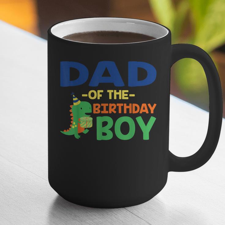Dad Of The Birthday For Boy Saurus Rex Dinosaur Party Graphic Print Coffee Mug