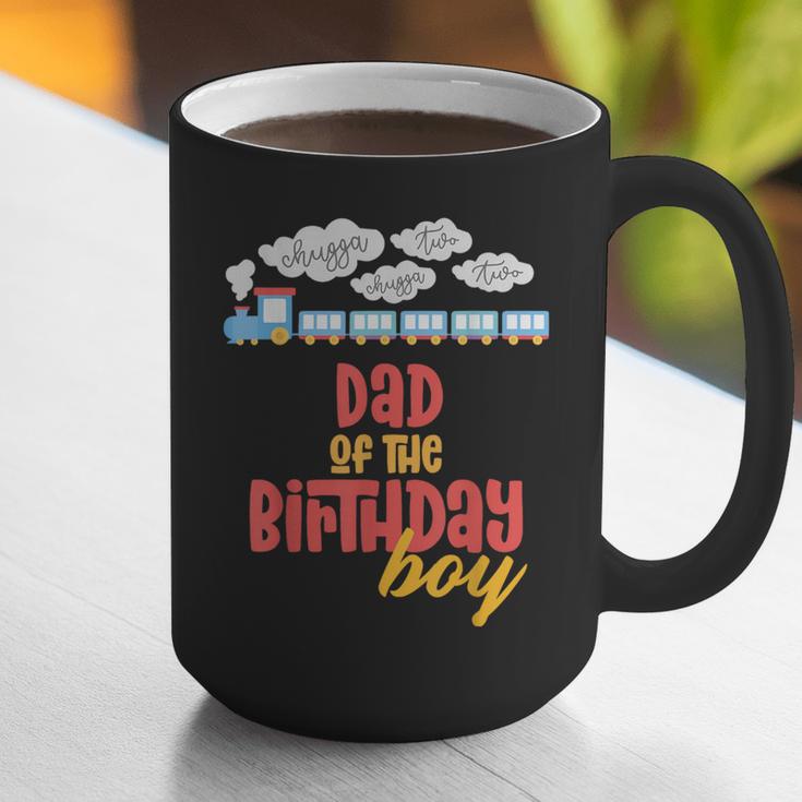Dad Birthday Boy Train I'm 2 Two Yr Old Chugga Engine Graphic Print Coffee Mug