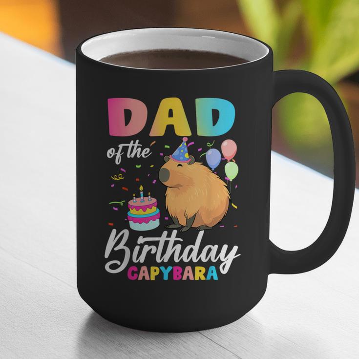 Dad Of The Birthday Capybara Girl Bday Party Family Graphic Print Coffee Mug