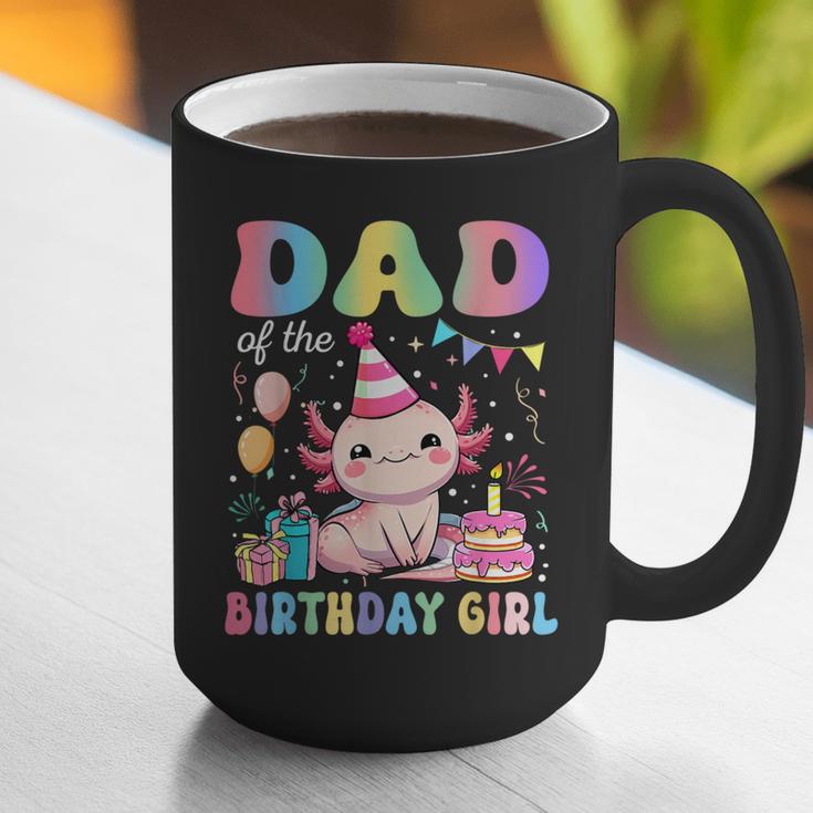 Dad Of The Birthday Girl Axolotl Bday Party Family Graphic Print Coffee Mug