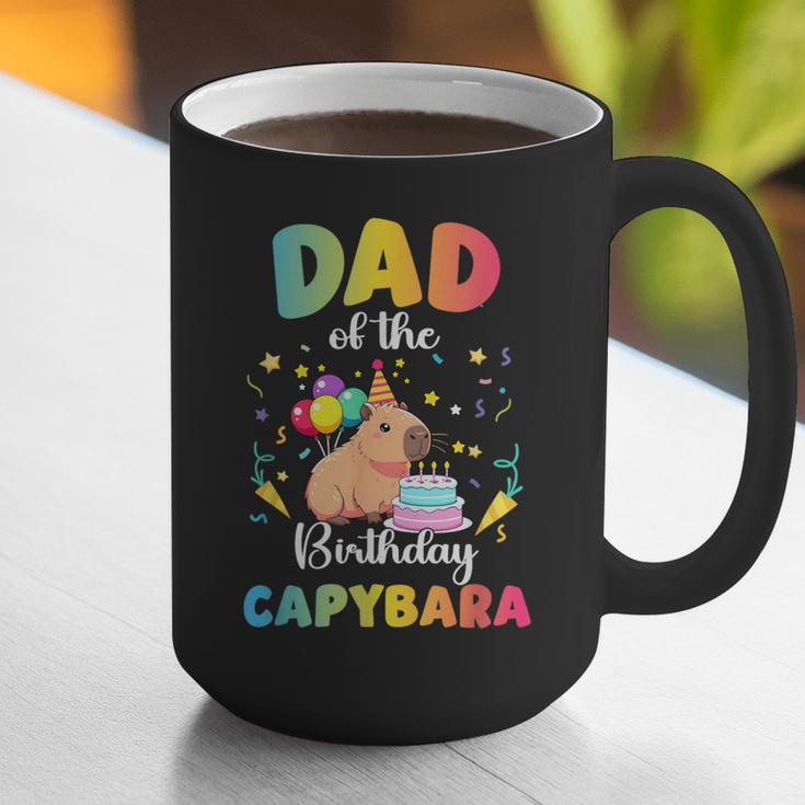 Dad Of The Birthday Girl Capybara Bday Party Family Graphic Print Coffee Mug