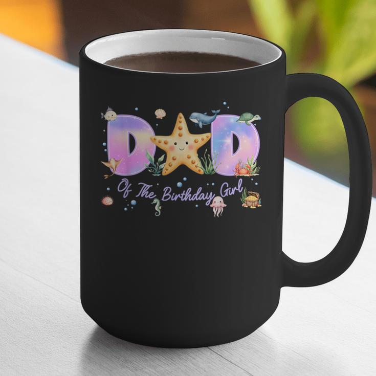 Dad Of The Birthday Girl One-Der The Sea Family Matching Graphic Print Coffee Mug