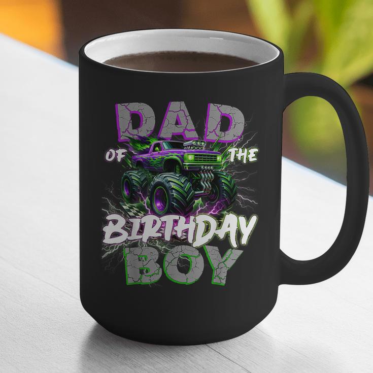Dad Of The Birthday Monster Truck Family Matching Party Graphic Print Coffee Mug