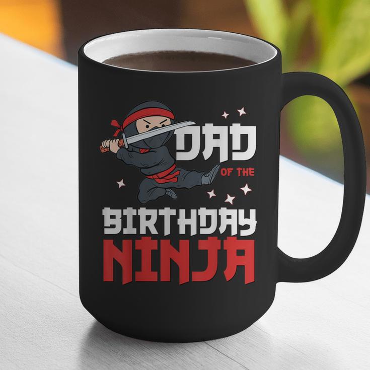 Dad Of The Birthday Ninja Daddy Party Best Father Boy Pop Graphic Print Coffee Mug