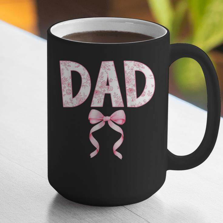 Dad Birthday Squad Matching Coquette Bow Family Party Graphic Print Coffee Mug