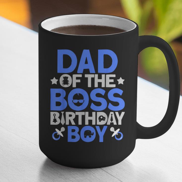 Dad Of The Boss Birthday Party Outfit Like A Boss Dad Graphic Print Coffee Mug