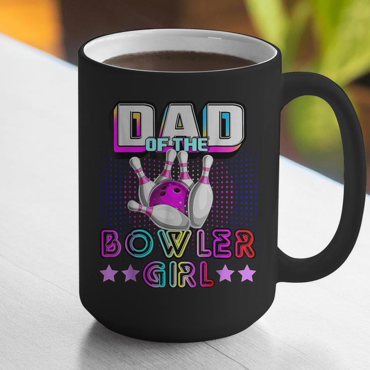 Dad Of The Bowler Girl Matching Family Bowling Birthday Graphic Print Coffee Mug