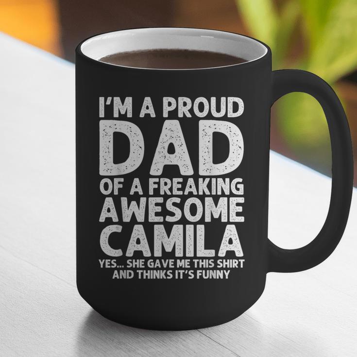 Dad Of CAMILA Father's Day Personalized Name Joke Graphic Print Coffee Mug
