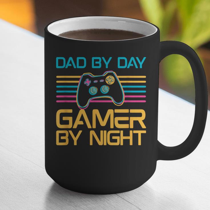 Dad By Day Gamer By Night Video Games Lover Gamer Dad Graphic Print Coffee Mug