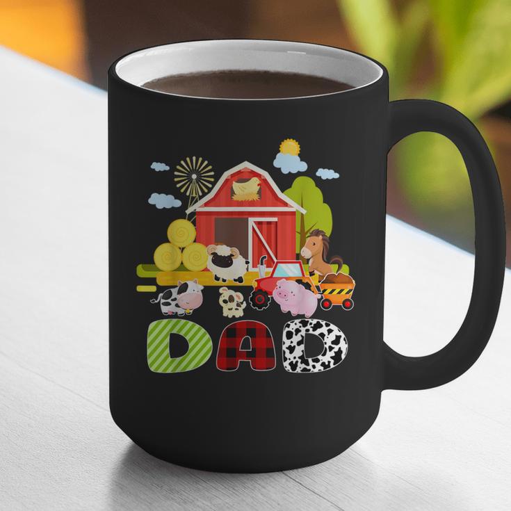 Dad Farm Animal Birthday Family Matching Party Graphic Print Coffee Mug