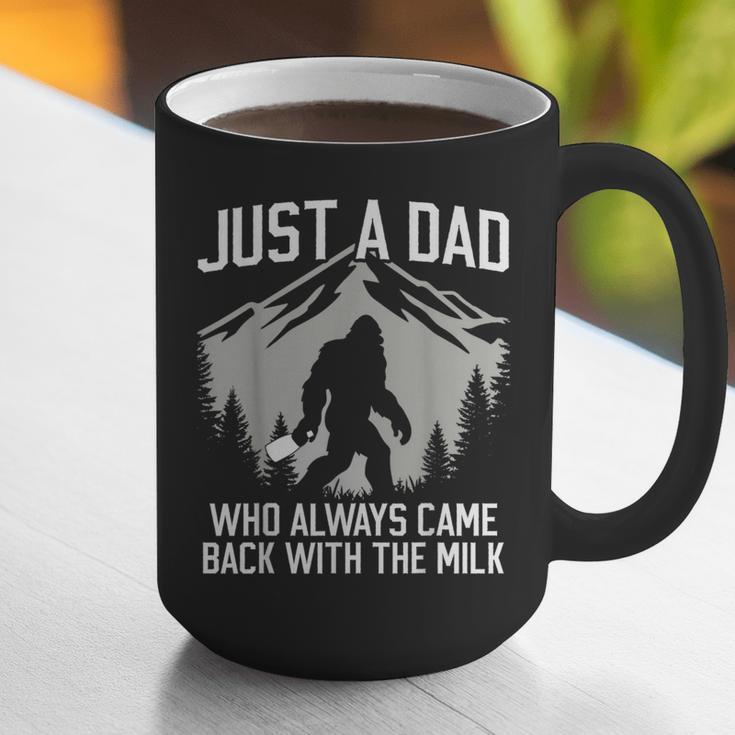 Dad Father Bigfoot Just A Dad Who Always Came Back Graphic Print Coffee Mug