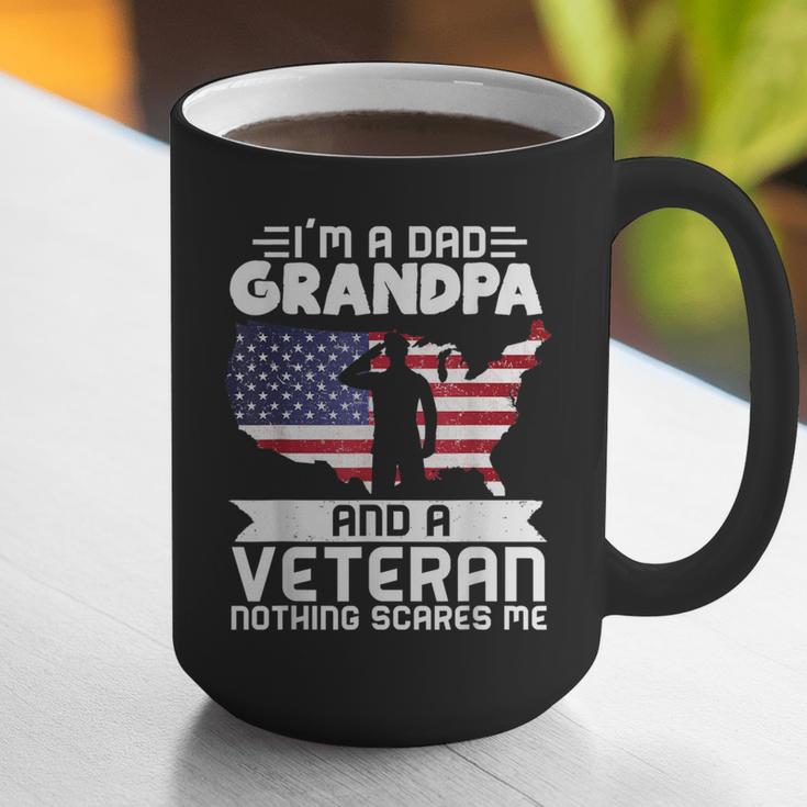 Dad Grandpa Veteran Nothing Scares Patriotic Veterans Day Graphic Print Coffee Mug Dad Grandpa Veteran Nothing Scares Patriotic Veterans Day Graphic Print Coffee Mug