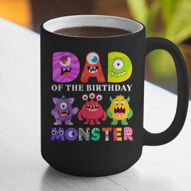 Dad Little Monster Kids 1st Birthday Party Family Monster Small Graphic Print Coffee Mug