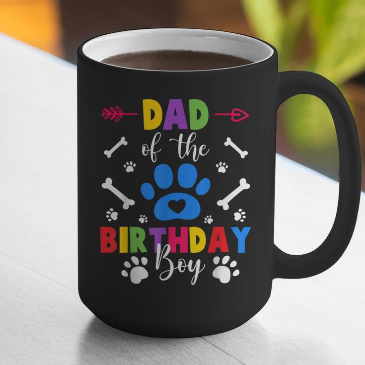Dad And Mom Of The Birthday Boy Dog Paw Family Matching Graphic Print Coffee Mug