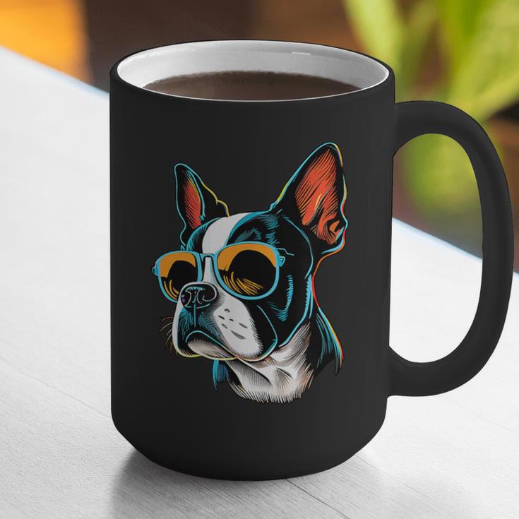 Dad Mom Cool Dog Sunglasses Boston Terrier Graphic Print Coffee Mug Dad Mom Cool Dog Sunglasses Boston Terrier Graphic Print Coffee Mug