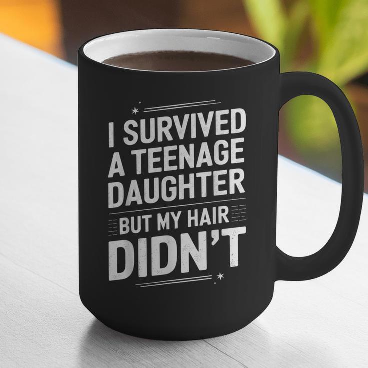 Dad Mom I Survived Teenage Daughter Survivor Graphic Print Coffee Mug