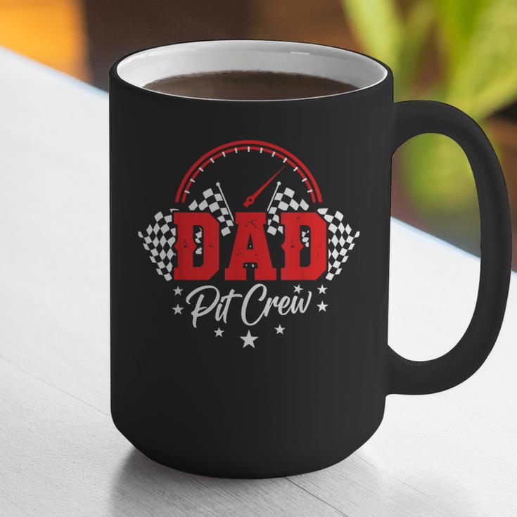 Dad Pit Crew Birthday Party Race Car Racing Family Matching Graphic Print Coffee Mug
