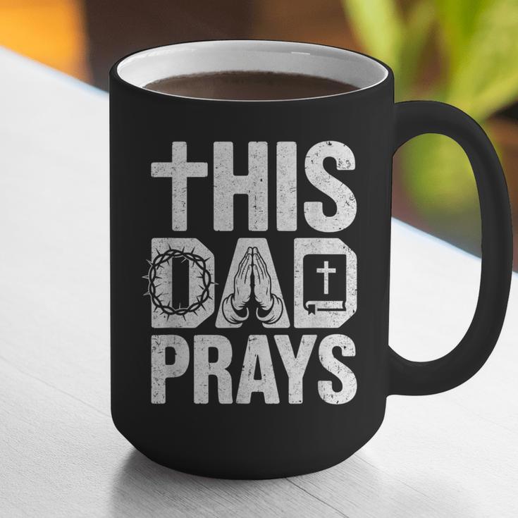 This Dad Pray Religious Vintage Father's Day Christian Daddy Graphic Print Coffee Mug