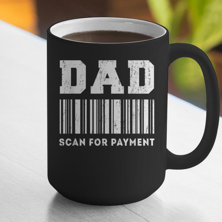 Dad Scan For Payment Barcode Father's Day Graphic Print Coffee Mug