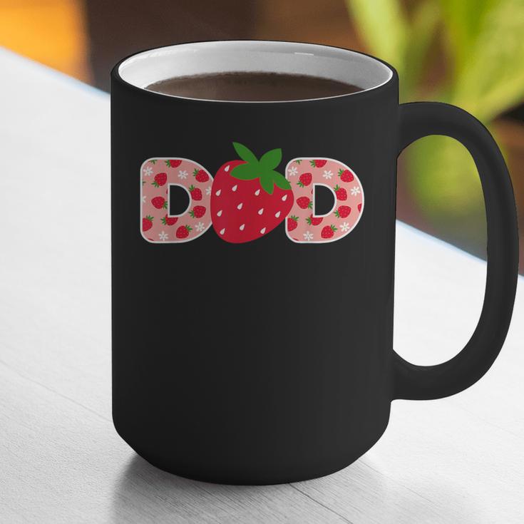 Dad Strawberry First Birthday Family Strawberry Graphic Print Coffee Mug Dad Strawberry First Birthday Family Strawberry Graphic Print Coffee Mug