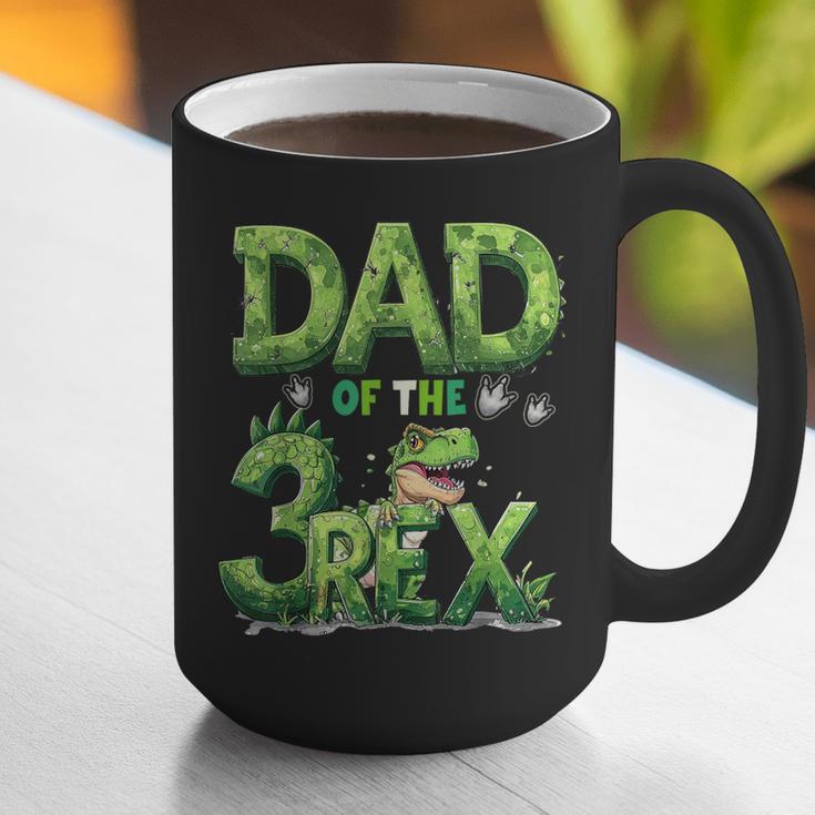 Dad Of The Three Rex Birthday Boy Dinosaur Family Matching Graphic Print Coffee Mug