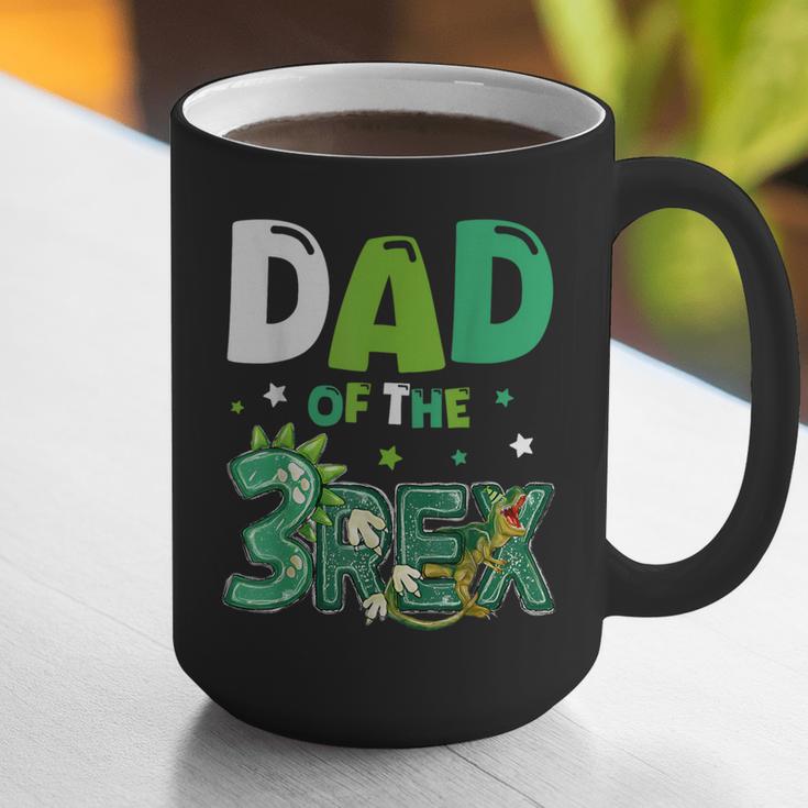 Dad Of The Three Rex Birthday Dinosaur Family Matching Graphic Print Coffee Mug