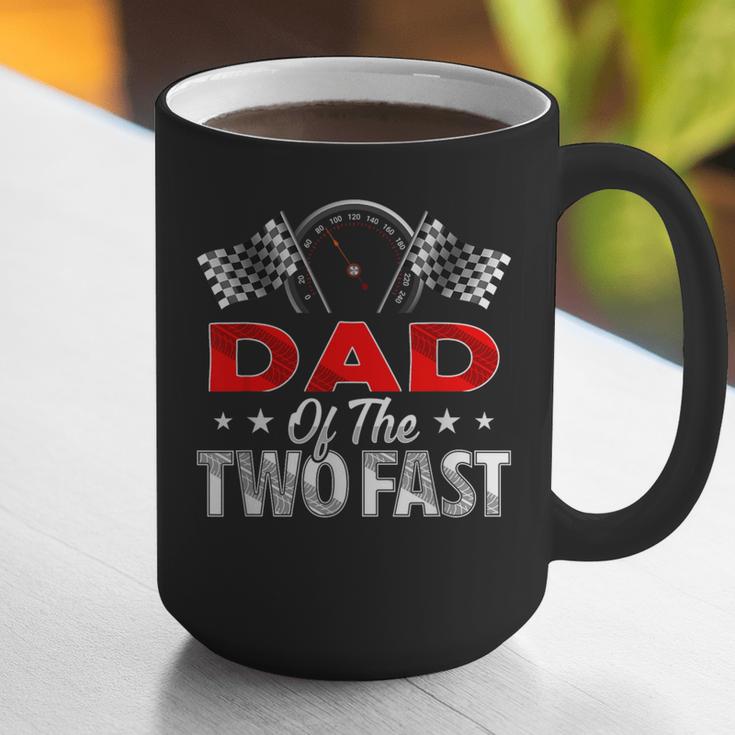 Dad Of The Two Fast Second Birthday Racing Car Family Graphic Print Coffee Mug