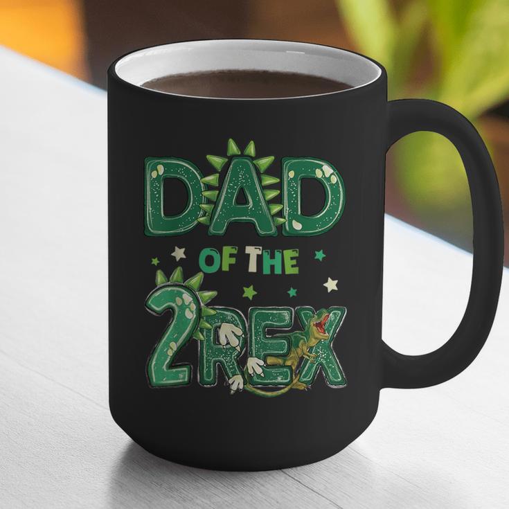 Dad Of The Two Rex Birthday Dinosaur Family Matching Graphic Print Coffee Mug
