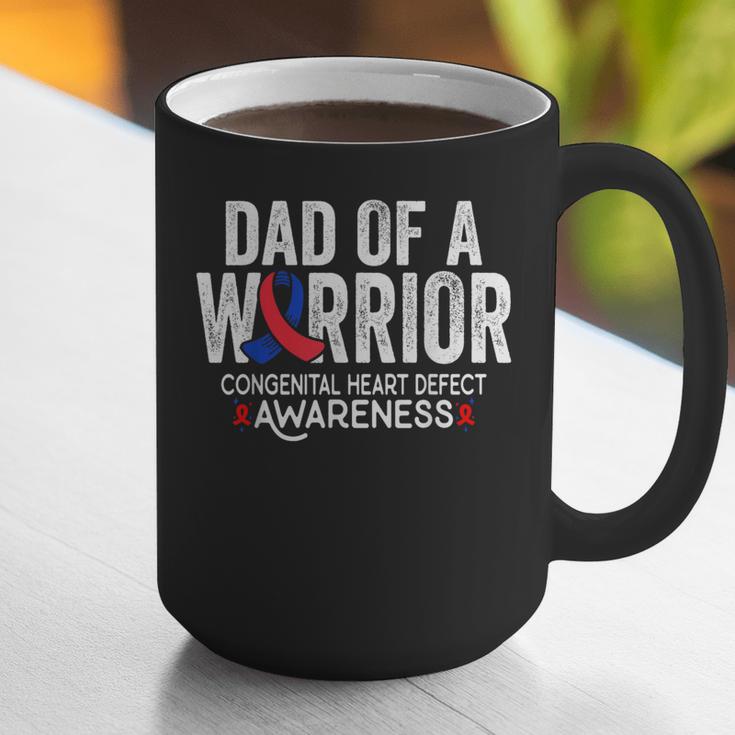 Dad Of a Warrior CHD Congenital Heart Defect Awareness CHD Graphic Print Coffee Mug