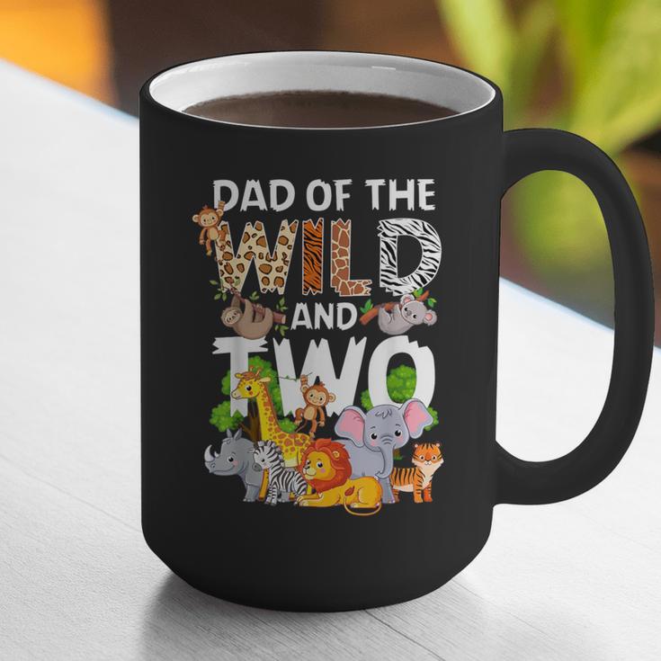 Dad Of The Wild Two Zoo 2nd Birthday Safari Jungle Animal Graphic Print Coffee Mug Dad Of The Wild Two Zoo 2nd Birthday Safari Jungle Animal Graphic Print Coffee Mug