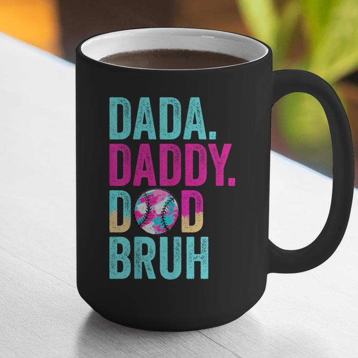 Dada Daddy Dad Bruh Baseball Drip Ice Cream Dad Bruh Graphic Print Coffee Mug