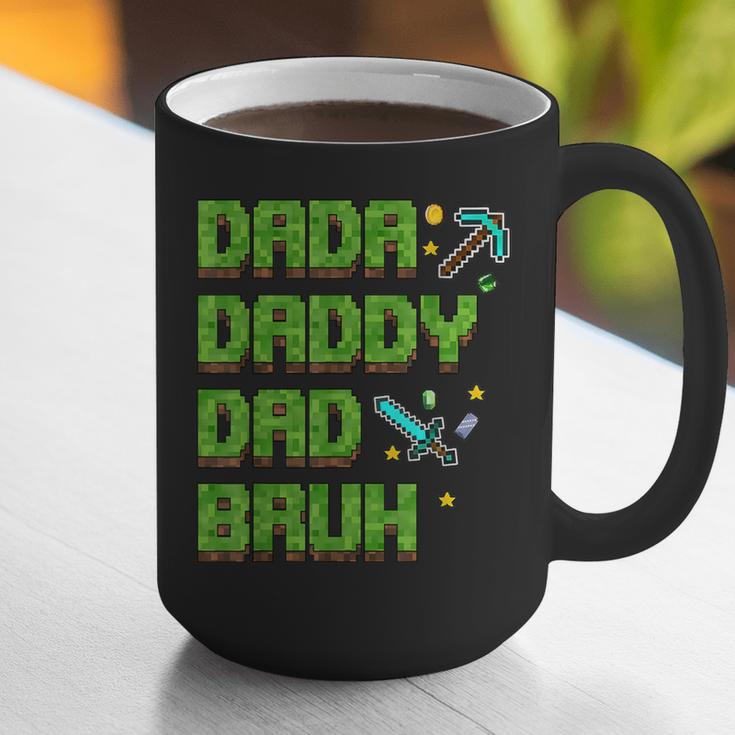 Dada Daddy Dad Bruh Father's Day Game Pixel Graphic Print Coffee Mug
