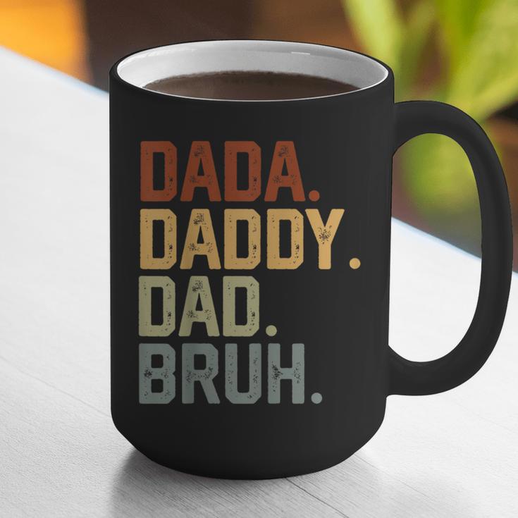 Dada Daddy Dad Bruh Retro Vintage Fathers Day Vintage Graphic Print Coffee Mug
