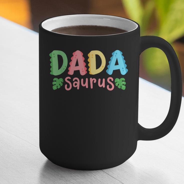 Dada Saurus Kids Dinosaur Birthday Party Family Matching Graphic Print Coffee Mug