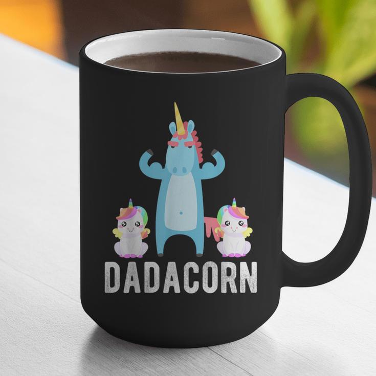 Dadacorn Unicorn Lover Tee For Papa Dad And Kid Graphic Print Coffee Mug