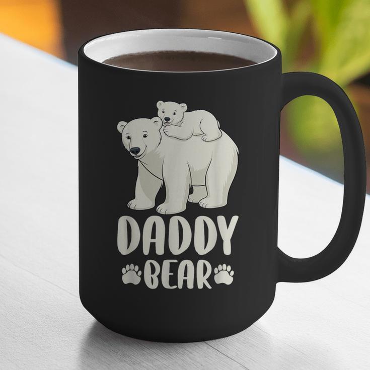 Daddy Bear And Cub Polar Bear Graphic Print Coffee Mug