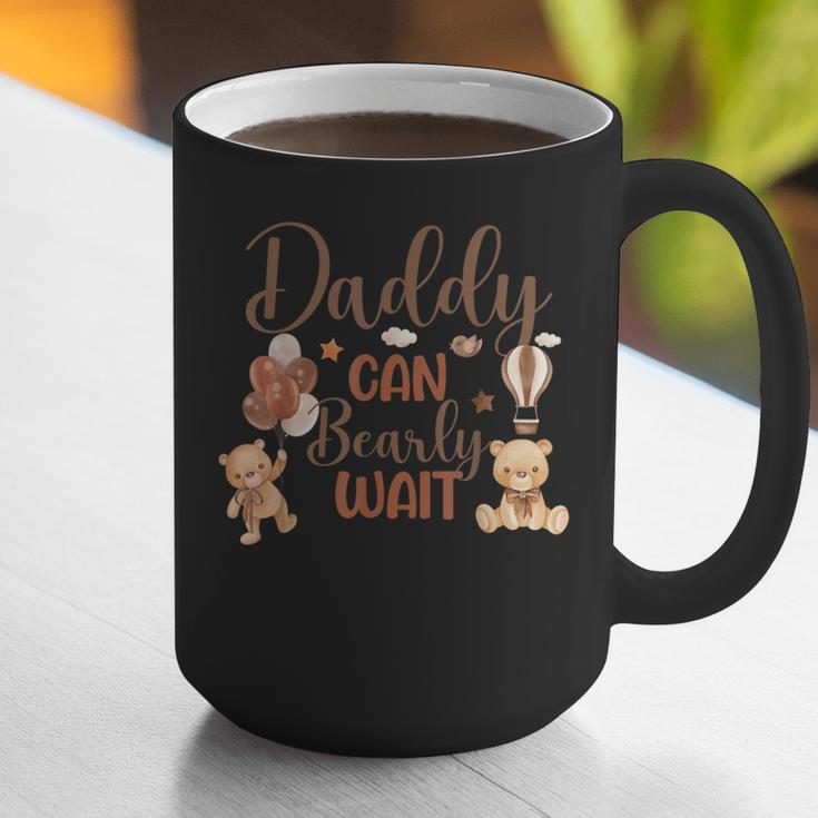 Daddy Can Bearly Wait Bear Gender Neutral Boy Baby Shower Graphic Print Coffee Mug