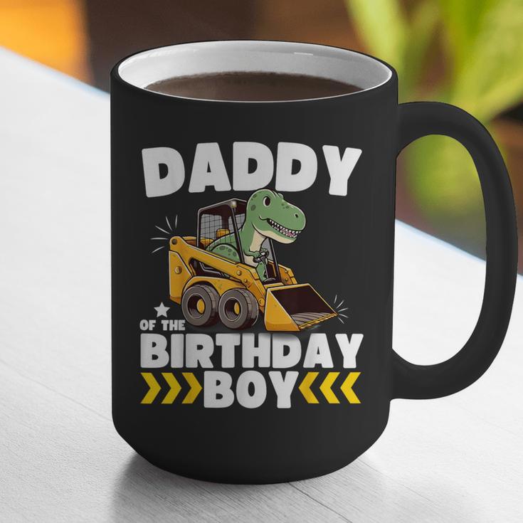 Daddy Of The Birthday Boy Dinosaur Construction Worker Truck Graphic Print Coffee Mug