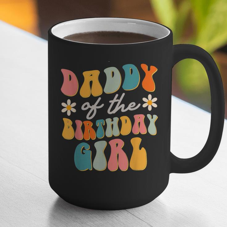 Daddy Of The Birthday Girl Groovy Themed Father Dad Graphic Print Coffee Mug