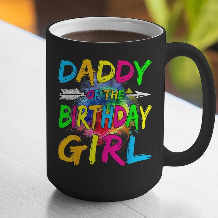 Daddy Of The Birthday Girl Retro 80's Party Graphic Print Coffee Mug