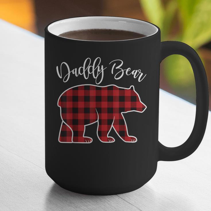 Daddy Dad Bear Pajama Red Buffalo Xmas Family Christmas Graphic Print Coffee Mug